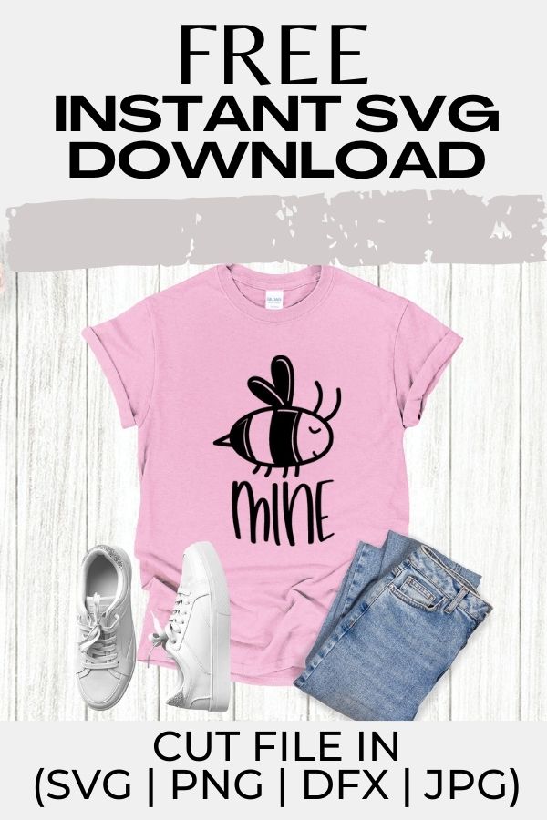 Free bee mine SVG is perfect for making tons of different unique DIY projects. Hugs and kisses from your favorite people are always the best #freesvg #svg #diy #cricut #cricutmade #cricutexplore #cricutcreated #svg #svgfiles #svgcuts #svgcutfile #silhouette #silhouetteprojects #silhouetteamerica #silhouettecameo3
