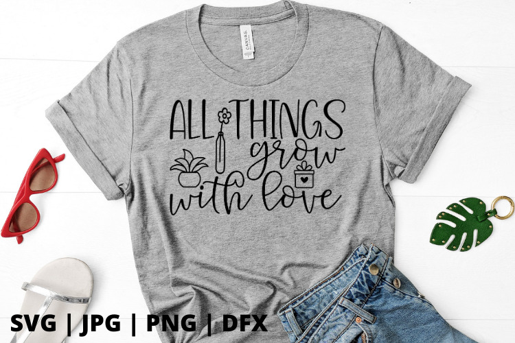 All things grow with love SVG is perfect for the plant lover in your life. This funny SVG would be perfect for the crazy plant lady in your life. Plant svg files are so much fun and just a little silly. #freesvg #svg #diy #cricut #cricutmade #cricutexplore #cricutcreated #svg #svgfiles #svgcuts #svgcutfile #silhouette #silhouetteprojects #silhouetteamerica #silhouettecameo3 #plantsvg #plantssvg