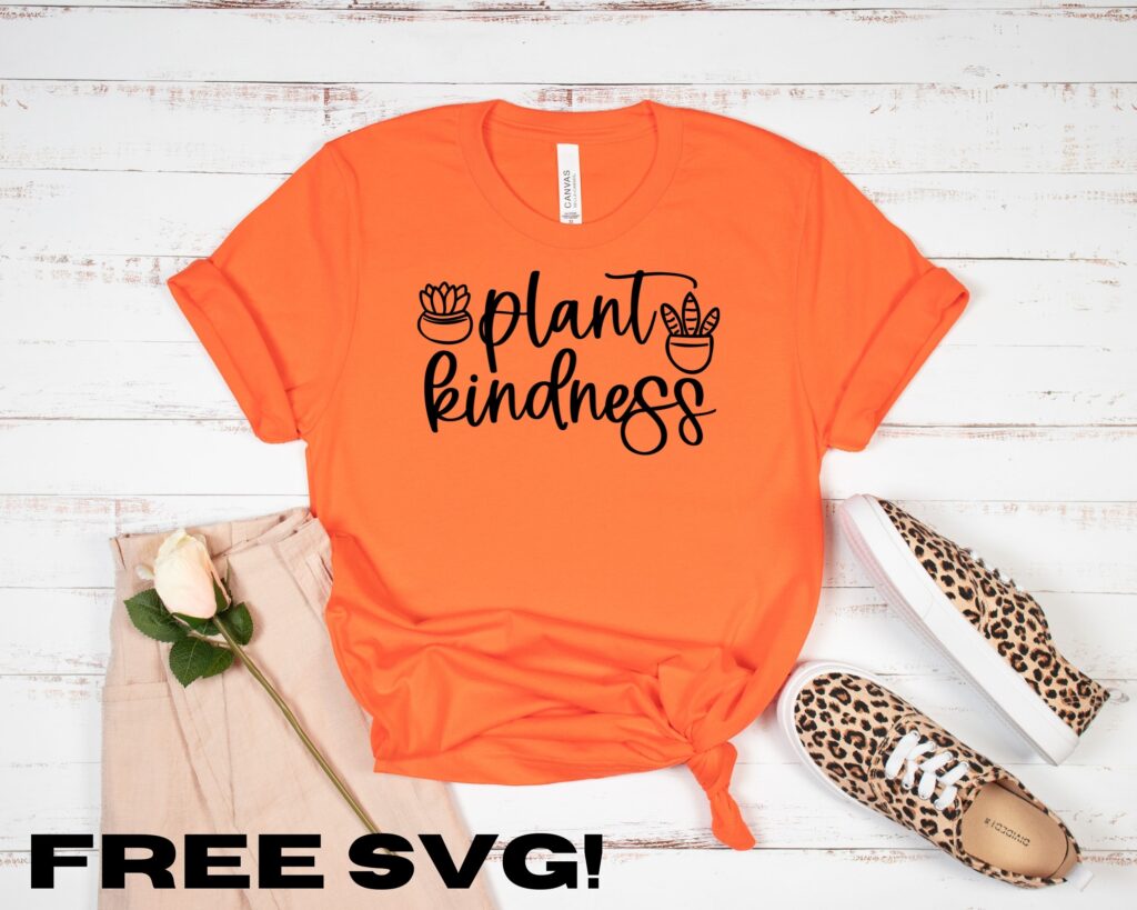Plant kindness everywhere you go. Check out this cute and simple plant svg and make all the plant inspired projects #plantsvg SVG is perfect for any Cricut project from advanced to beginner. Free Cricut SVG files for DIY projects. #freesvg #svg #diy #svg #svgfiles #svgcuts #svgcutfile #silhouette #silhouetteprojects #silhouetteamerica #silhouettecameo3 #cricut #cricutmade #cricutexplore #cricutcreated